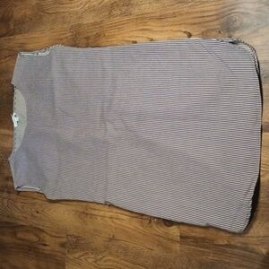 Francois Beauregard Blue Grey Stripe Tank Dress FFF